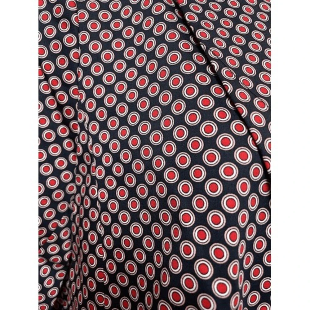 Michael Kors Blazer Size 14 Red‎ White Blue Dots Spring Tailored Business Office